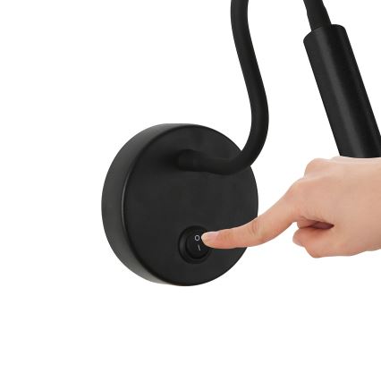 Brilagi - LED Flexibele wandlamp MAYA LED/3W/230V 4000K zwart
