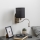 Brilagi - LED Flexibele wandlamp NUBILA 1xE27/25W/230V + LED/3W mat chroom/zwart
