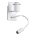 Brilagi - LED Flexibele wandlamp NUBILA 1xE27/25W/230V + LED/3W wit