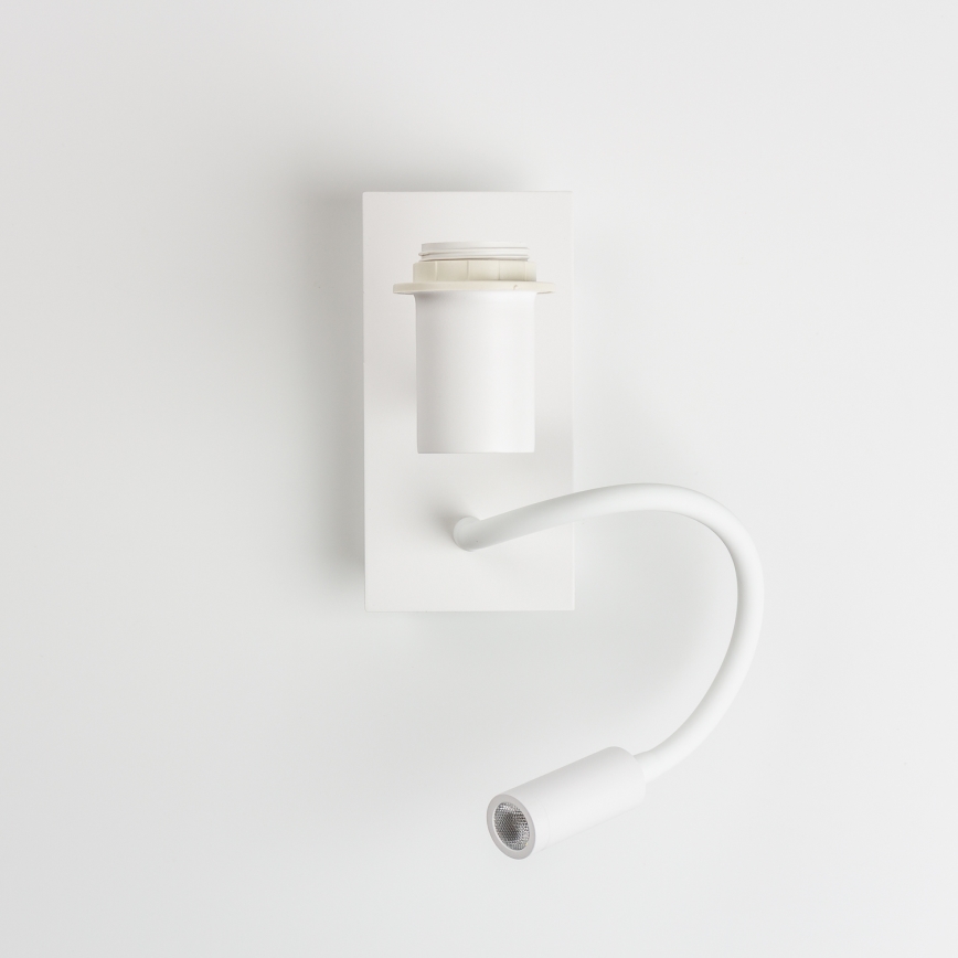 Brilagi - LED flexibele wandlamp NUBILA 1xE27/25W/230V + LED/3W wit/oranje