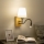 Brilagi - LED Flexibele wandlamp NUBILA WOOD 1xE27/25W/230V + LED/3W eiken/crème