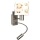 Brilagi - LED flexibele wandlamp voor kinderen BOBO 1xE27/25W/230V + LED/3W mat chroom/wit/beertjes