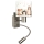 Brilagi - LED flexibele wandlamp voor kinderen BOBO 1xE27/25W/230V + LED/3W mat chroom/wit/dierenmotief