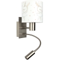 Brilagi - LED flexibele wandlamp voor kinderen BOBO 1xE27/25W/230V + LED/3W mat chroom/wit/konijntjes