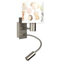 Brilagi - LED flexibele wandlamp voor kinderen BOBO 1xE27/25W/230V + LED/3W mat chroom/wit met dierenmotief