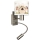 Brilagi - LED Flexibele wandlamp voor kinderen BOBO 1xE27/25W/230V + LED/3W mat chroom/wit/roze/feeën