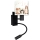 Brilagi - LED flexibele wandlamp voor kinderen BOBO 1xE27/25W/230V + LED/3W zwart/wit/dierenmotief