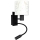 Brilagi - LED flexibele wandlamp voor kinderen BOBO 1xE27/25W/230V + LED/3W zwart/wit/konijntjes