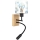 Brilagi - LED flexibele wandlamp voor kinderen BOBO WOOD 1xE27/25W/230V + LED/3W eiken/zwart/wit/blauw/beertjes