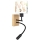Brilagi - LED flexibele wandlamp voor kinderen BOBO WOOD 1xE27/25W/230V + LED/3W eiken/zwart/wit/dierenmotief