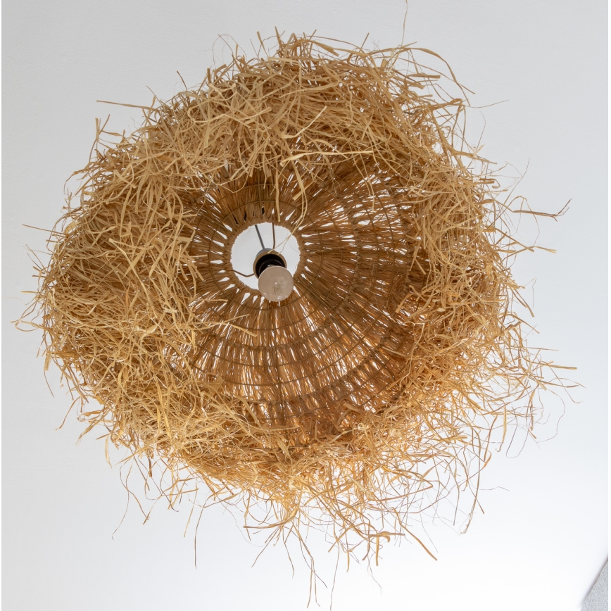 Brilagi - LED-hanglamp aan een kabel CERIA BOHO 1xE27/40W/230V Ø 60 cm raffia