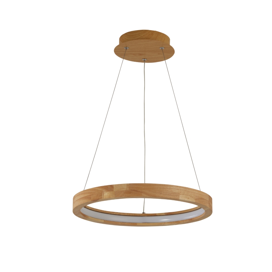 Brilagi - LED-hanglamp aan een kabel UMEA WOOD LED/30W/230V Ø 40 cm rubberhout