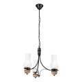 Brilagi - LED Hanglamp aan een ketting COTTAGE 3xE14/40W/230V beuken/wit