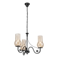 Brilagi - LED Hanglamp aan een ketting COTTAGE 3xE14/40W/230V zwart/bruin