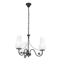 Brilagi - LED Hanglamp aan een ketting COTTAGE 3xE14/40W/230V zwart/wit