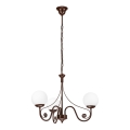 Brilagi - LED Hanglamp aan een ketting COTTAGE 3xG9/40W/230V bruin/wit