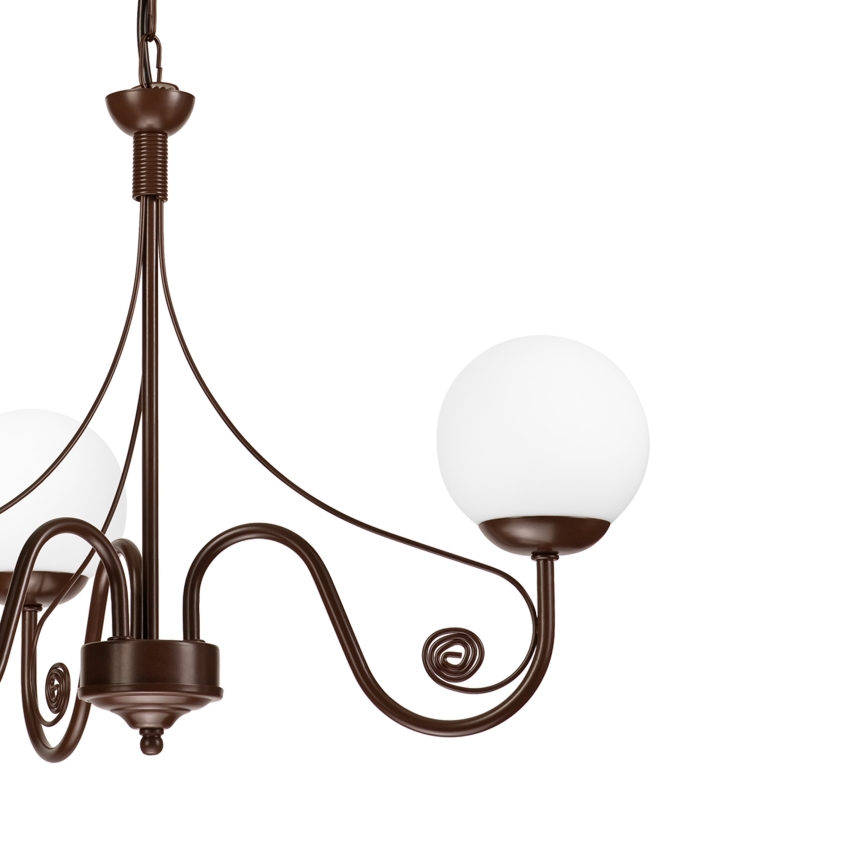 Brilagi - LED Hanglamp aan een ketting COTTAGE 3xG9/40W/230V bruin/wit