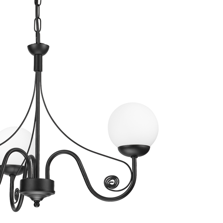 Brilagi - LED Hanglamp aan een ketting COTTAGE 3xG9/40W/230V zwart/wit