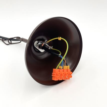 Brilagi - LED Hanglamp aan een ketting COTTAGE 5xE14/40W/230V eiken/bruin