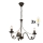 Brilagi - LED Hanglamp aan een ketting STEFANO 3xE14/40W/230V zwart patina