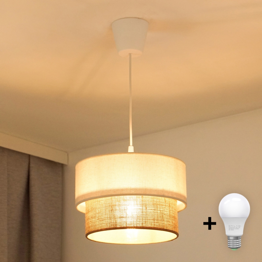 Brilagi - LED Hanglamp aan een koord BOHO STYLE 1xE27/15W/230V diameter 25 cm