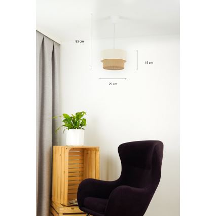 Brilagi - LED Hanglamp aan een koord BOHO STYLE 1xE27/15W/230V diameter 25 cm