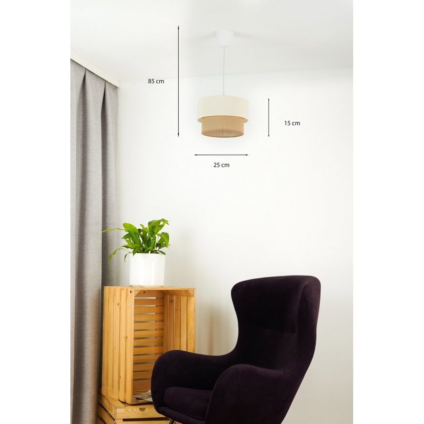 Brilagi - LED Hanglamp aan een koord BOHO STYLE 1xE27/15W/230V diameter 25 cm