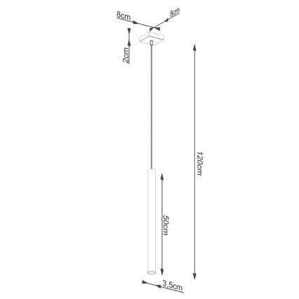 Brilagi - LED Hanglamp aan een koord DRIFA 1xG9/4W/230V beton