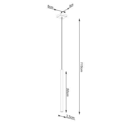 Brilagi - LED Hanglamp aan een koord DRIFA 1xG9/4W/230V goud