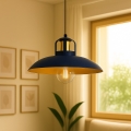 Brilagi - LED Hanglamp aan een koord FLAMENGO 1xE27/60W/230V blauw