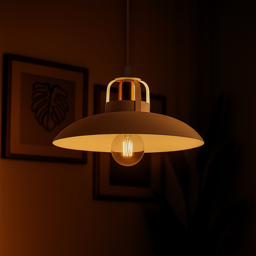 Brilagi - LED Hanglamp aan een koord FLAMENGO 1xE27/60W/230V wit