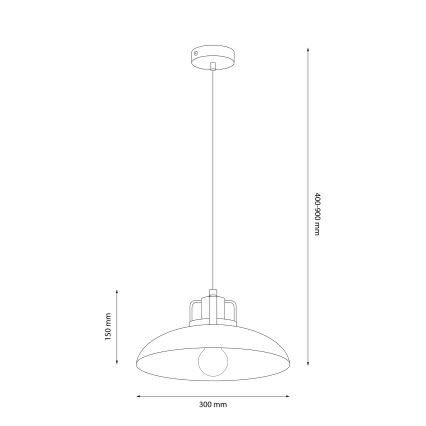 Brilagi - LED Hanglamp aan een koord FLAMENGO 1xE27/60W/230V wit