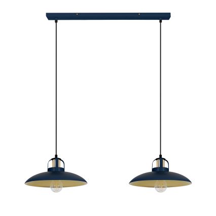 Brilagi - LED Hanglamp aan een koord FLAMENGO 2xE27/60W/230V blauw