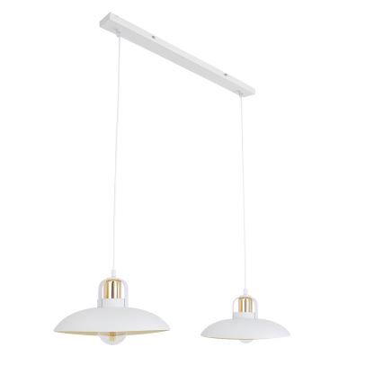 Brilagi - LED Hanglamp aan een koord FLAMENGO 2xE27/60W/230V wit