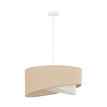 Brilagi - LED Hanglamp aan een koord LYRA 1xE27/15W/230V beige/crème