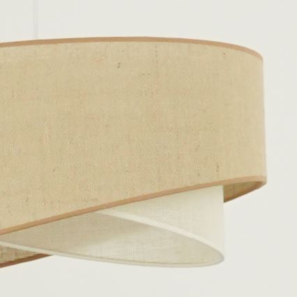 Brilagi - LED Hanglamp aan een koord LYRA 1xE27/15W/230V beige/crème