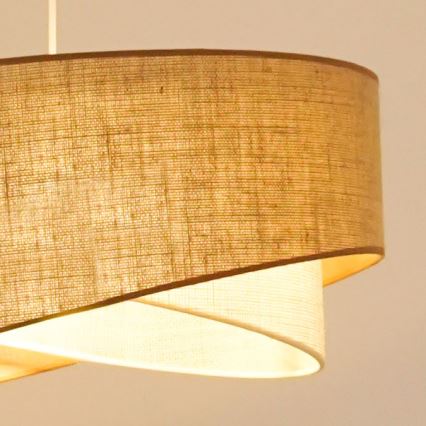 Brilagi - LED Hanglamp aan een koord LYRA 1xE27/15W/230V beige/crème