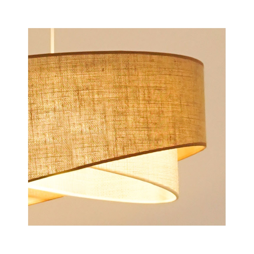 Brilagi - LED Hanglamp aan een koord LYRA 1xE27/15W/230V beige/crème