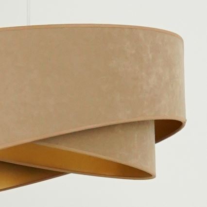 Brilagi - LED Hanglamp aan een koord LYRA 1xE27/15W/230V bruin/goud
