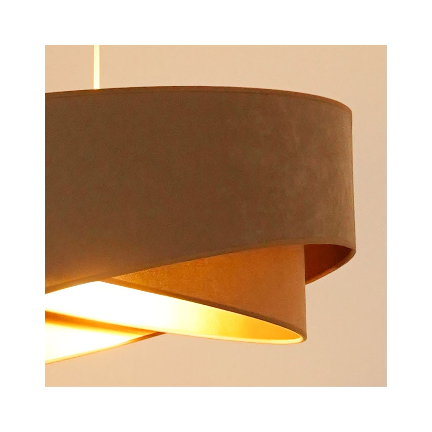 Brilagi - LED Hanglamp aan een koord LYRA 1xE27/15W/230V bruin/goud