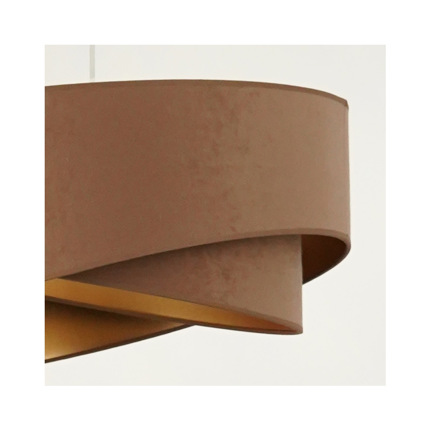 Brilagi - LED Hanglamp aan een koord LYRA 1xE27/15W/230V bruin/goud