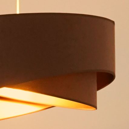 Brilagi - LED Hanglamp aan een koord LYRA 1xE27/15W/230V bruin/goud