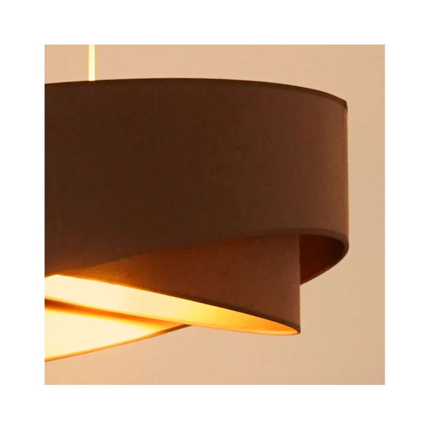 Brilagi - LED Hanglamp aan een koord LYRA 1xE27/15W/230V bruin/goud