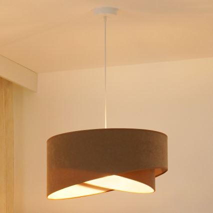 Brilagi - LED Hanglamp aan een koord LYRA 1xE27/15W/230V bruin/wit