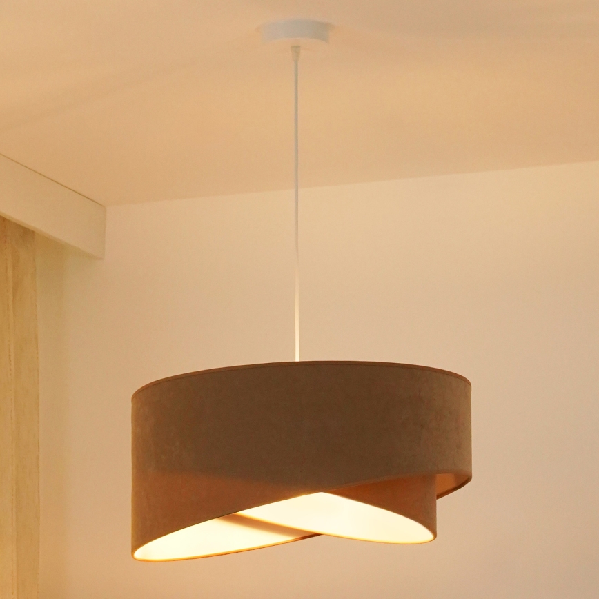 Brilagi - LED Hanglamp aan een koord LYRA 1xE27/15W/230V bruin/wit