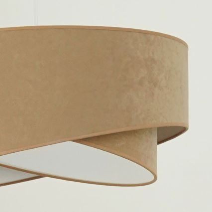 Brilagi - LED Hanglamp aan een koord LYRA 1xE27/15W/230V bruin/wit