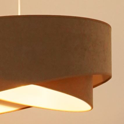 Brilagi - LED Hanglamp aan een koord LYRA 1xE27/15W/230V bruin/wit