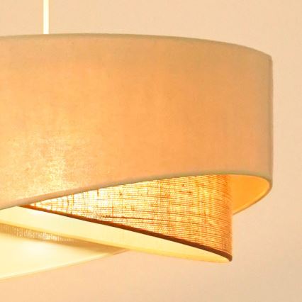 Brilagi - LED Hanglamp aan een koord LYRA 1xE27/15W/230V crème/beige