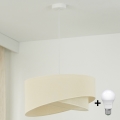 Brilagi - LED Hanglamp aan een koord LYRA 1xE27/15W/230V crème