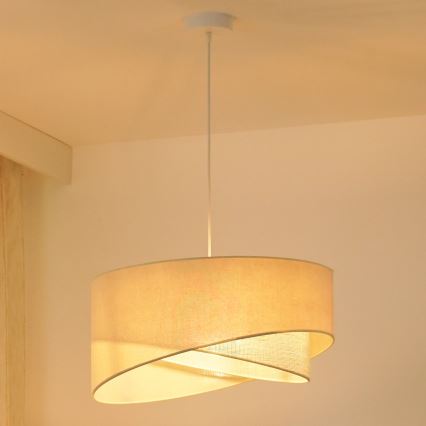 Brilagi - LED Hanglamp aan een koord LYRA 1xE27/15W/230V crème
